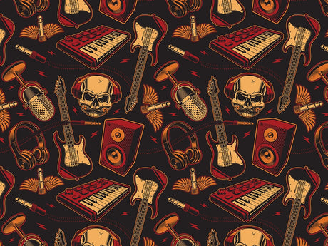 Heavy Metal Music Vinyl Wrap Pattern~Rwraps Series 914 Digitally Printed Vinyl Wrap~0