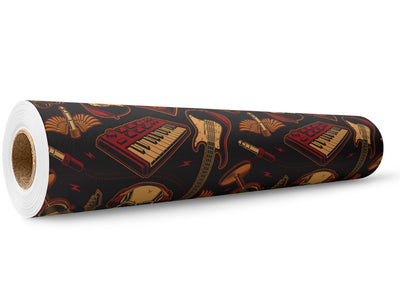 Heavy Metal Music Wrap Film Wholesale Roll~Rwraps Series 914 Digitally Printed Vinyl Roll~5