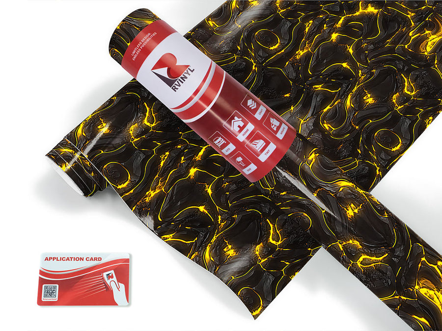 heed my warning lava Craft Vinyl Roll