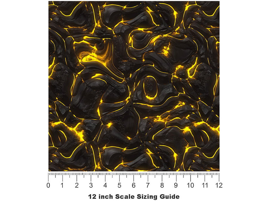 Heed My Warning Lava Vinyl Film Pattern Size 12 inch Scale~Rwraps Heed My Warning Lava Sizing Chart~2