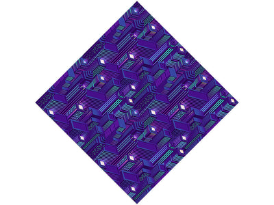 Helicopter View Cityscape Vinyl Wrap Pattern