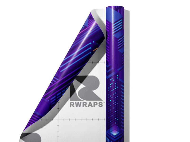 Helicopter View Cityscape Wrap Film Sheets~Rwraps Series 914 Helicopter View Cityscape Scrolled Sheet~4