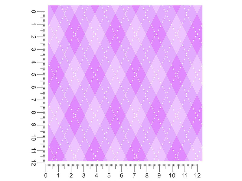 heliotrope dance argyle 1ft x 1ft Craft Sheets
