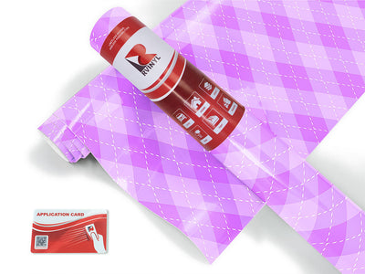 heliotrope dance argyle Craft Vinyl Roll