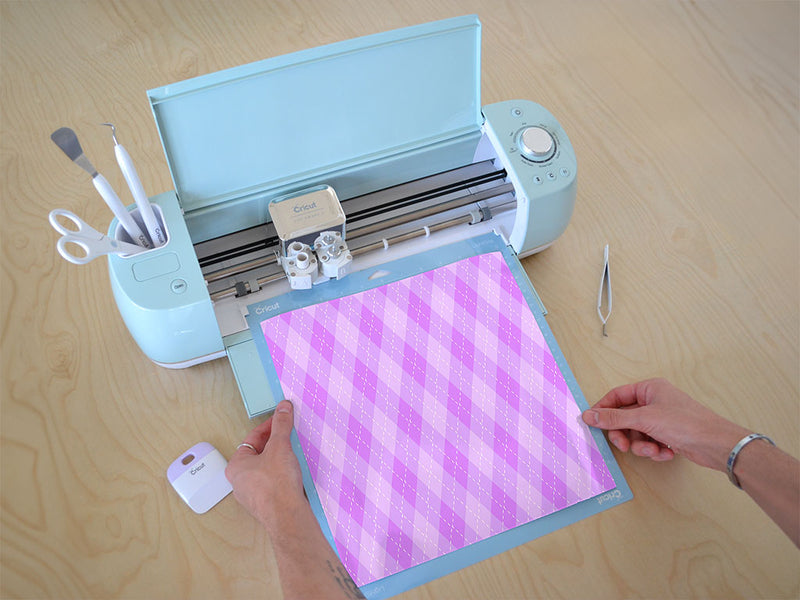 heliotrope dance argyle Cricut Compatible Vinyl
