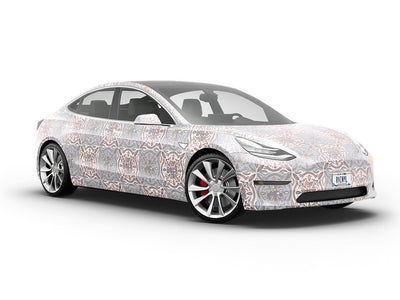 Heliotrope Tile Vehicle Vinyl Wrap