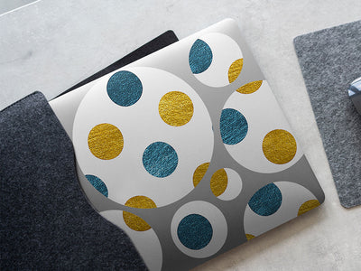 hello goodbye polka dot DIY Laptop Stickers