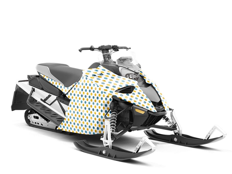 Hello Goodbye Polka Dot Custom Wrapped Snowmobile
