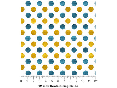 Hello Goodbye Polka Dot Vinyl Film Pattern Size 12 inch Scale~Rwraps Hello Goodbye Polka Dot Sizing Chart~2