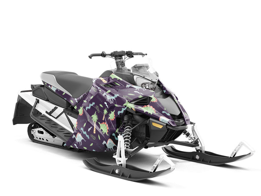 Herb Life Dinosaur Custom Wrapped Snowmobile