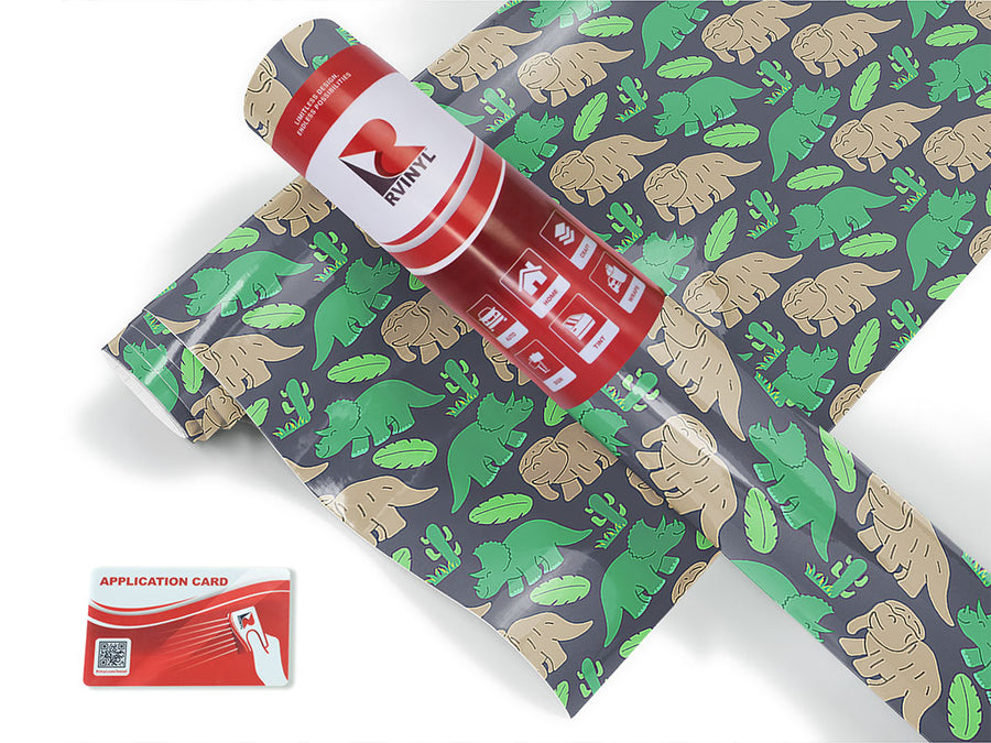 herbivorous parade dinosaur Craft Vinyl Roll