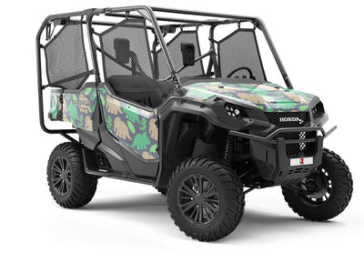 Herbivorous Parade Dinosaur Utility Vehicle Vinyl Wrap