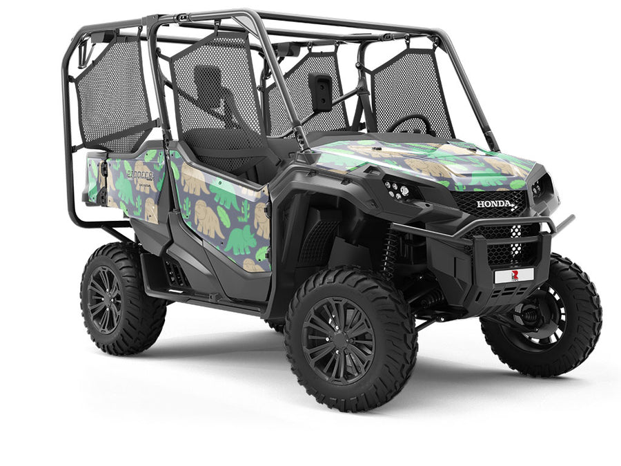 Herbivorous Parade Dinosaur Utility Vehicle Vinyl Wrap