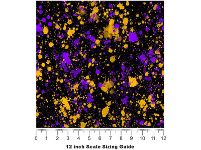 Hey Delilah Paint Splatter Vinyl Film Pattern Size 12 inch Scale~Rwraps Hey Delilah Paint Splatter Sizing Chart~2