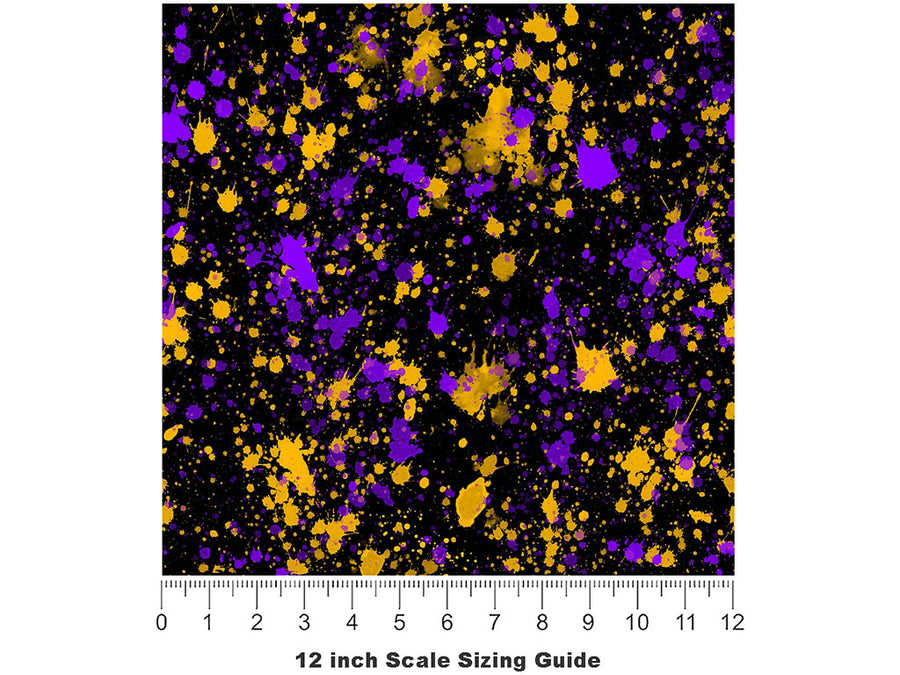 Hey Delilah Paint Splatter Vinyl Film Pattern Size 12 inch Scale~Rwraps Hey Delilah Paint Splatter Sizing Chart~2