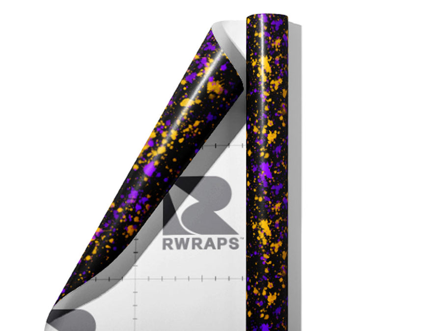 Hey Delilah Paint Splatter Wrap Film Sheets~Rwraps Series 914 Hey Delilah Paint Splatter Scrolled Sheet~3