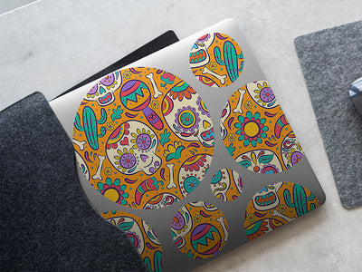 hey sugar skull and bones DIY Laptop Stickers