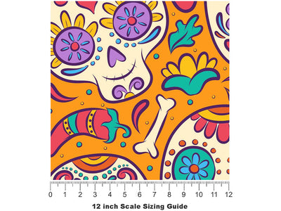Hey Sugar Halloween Vinyl Film Pattern Size 12 inch Scale~Rwraps Hey Sugar Halloween Sizing Chart~2