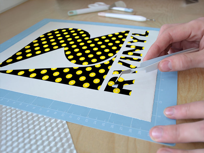 hi yellow polka dot Easy Weed Craft Vinyl