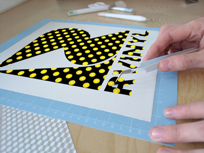 hi yellow polka dot Easy Weed Craft Vinyl