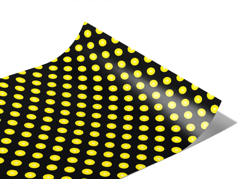 Hi Yellow Polka Dot Vinyl Wraps~Rwraps Series 914 Digitally Printed Vinyl Wrap~0