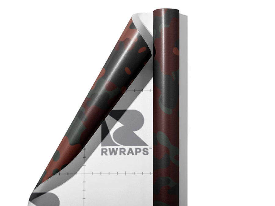 Hickory Flecktarn Camouflage Wrap Film Sheets~Rwraps Series 914 Hickory Flecktarn Camouflage Scrolled Sheet~3