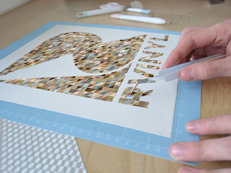 hickory hills mosaic Easy Weed Craft Vinyl