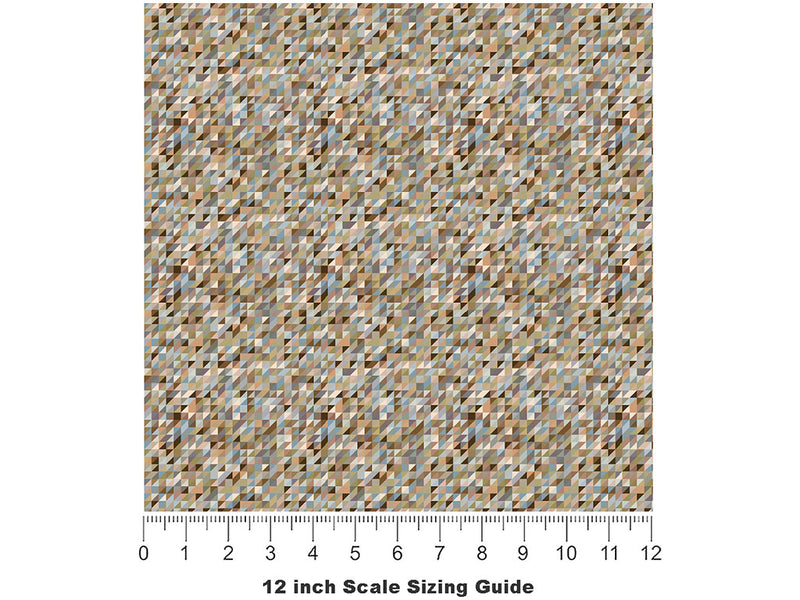 Hickory Hills Mosaic Vinyl Film Pattern Size 12 inch Scale~Rwraps Hickory Hills Mosaic Sizing Chart~2