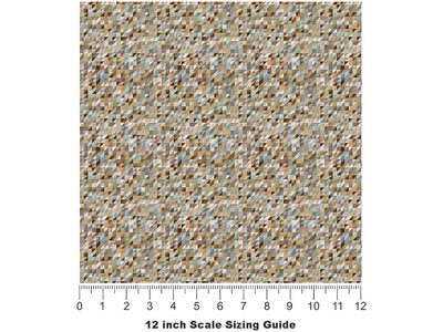 Hickory Hills Mosaic Vinyl Film Pattern Size 12 inch Scale~Rwraps Hickory Hills Mosaic Sizing Chart~2