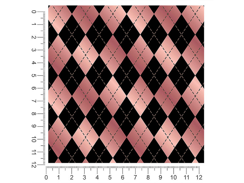 hidden flamingos argyle 1ft x 1ft Craft Sheets