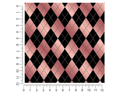 hidden flamingos argyle 1ft x 1ft Craft Sheets