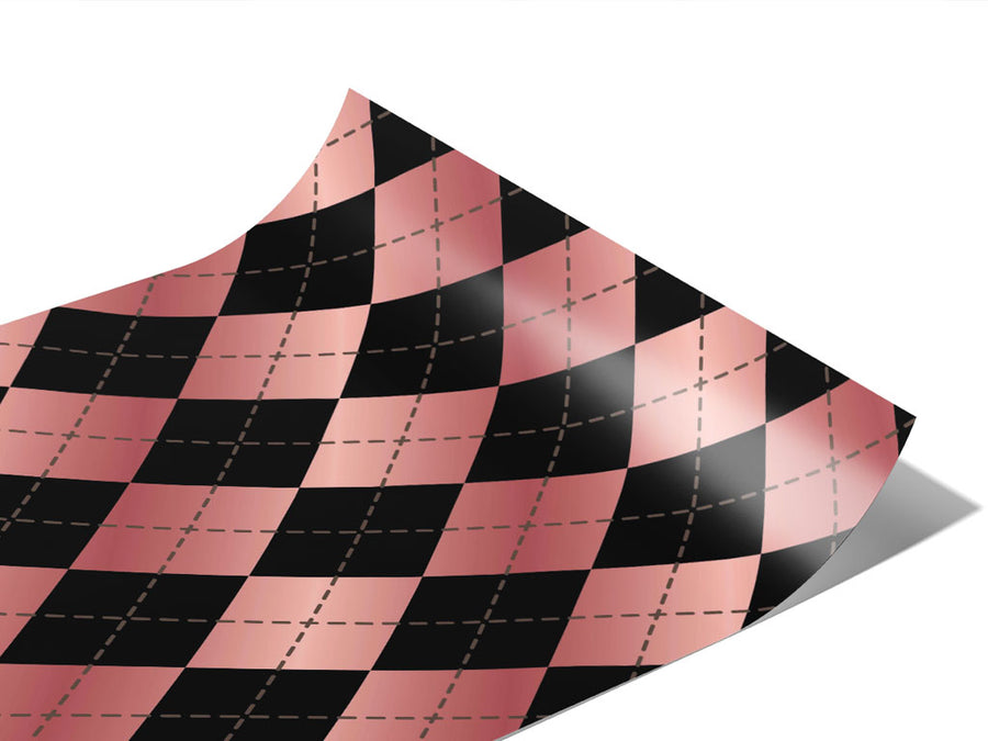 Hidden Flamingos Argyle Vinyl Wraps~Rwraps Series 914 Digitally Printed Vinyl Wrap~0