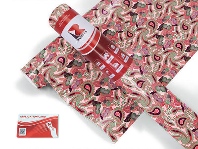 hidden hibiscus paisley Craft Vinyl Roll