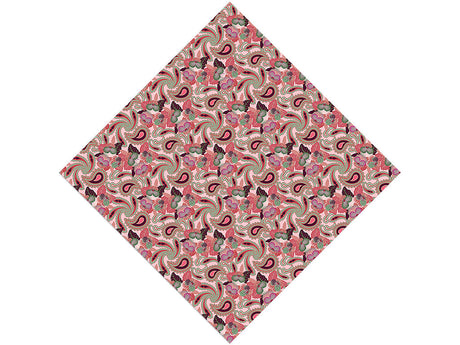 Hidden Hibiscus Paisley Vinyl Wrap Pattern