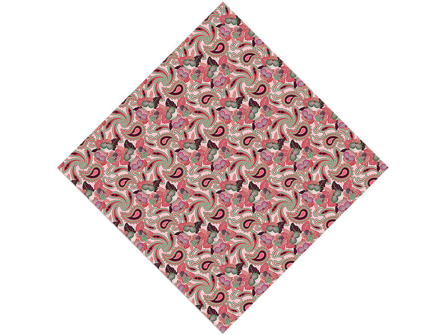 Hidden Hibiscus Paisley Vinyl Wrap Pattern