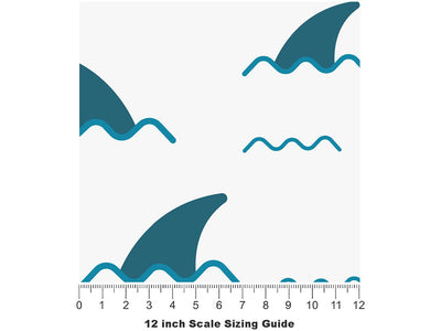 Hidden Hunters Marine Life Vinyl Film Pattern Size 12 inch Scale~Rwraps Hidden Hunters Marine Life Sizing Chart~2