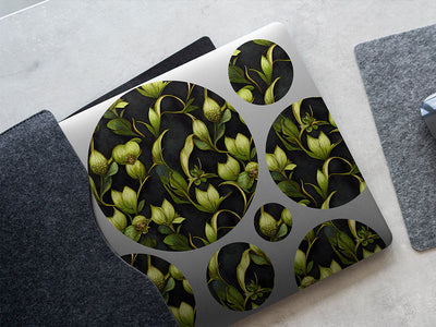 hidden ivy floral DIY Laptop Stickers