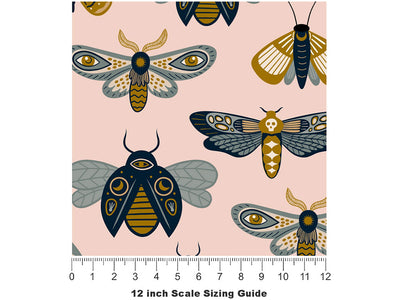 HIdden Omens Bug Vinyl Film Pattern Size 12 inch Scale~Rwraps HIdden Omens Bug Sizing Chart~2