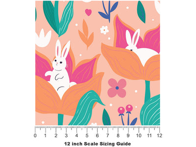 Hidden Tulips Animal Vinyl Film Pattern Size 12 inch Scale~Rwraps Hidden Tulips Animal Sizing Chart~2