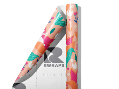 Hidden Tulips Animal Wrap Film Sheets~Rwraps Series 914 Hidden Tulips Animal Scrolled Sheet~3