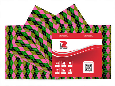 high contrast argyle Craft Vinyl Sheet Pack