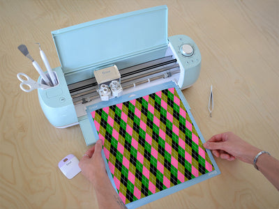 high contrast argyle Cricut Compatible Vinyl
