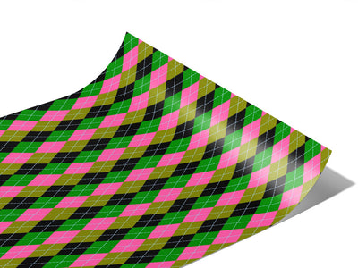 High Contrast Argyle Vinyl Wraps~Rwraps Series 914 Digitally Printed Vinyl Wrap~0