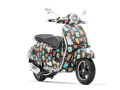 High Spirits Alcohol Vespa Scooter Wrap Film