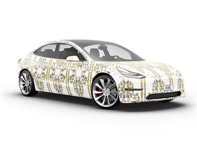 High Status Tile Vehicle Vinyl Wrap