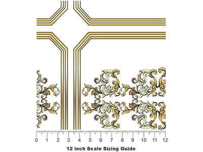 High Status Tile Vinyl Film Pattern Size 12 inch Scale~Rwraps High Status Tile Sizing Chart~3