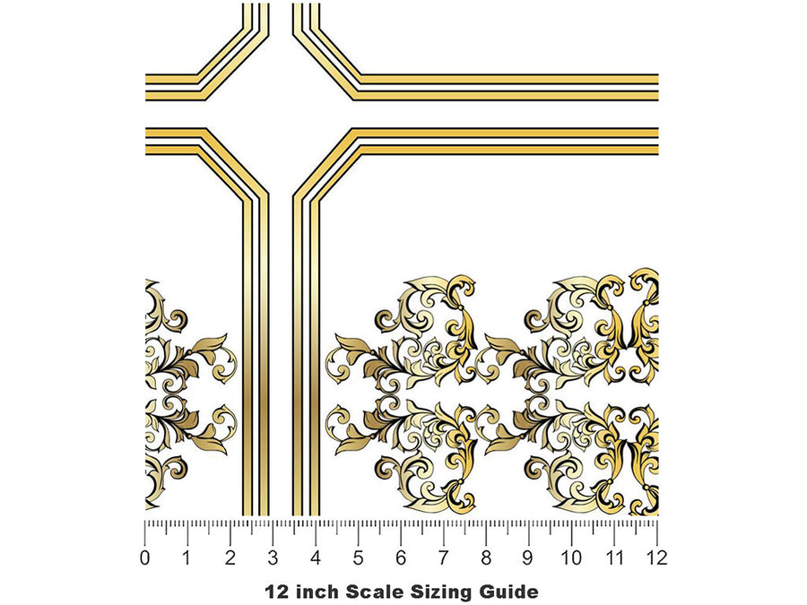 High Status Tile Vinyl Film Pattern Size 12 inch Scale~Rwraps High Status Tile Sizing Chart~3
