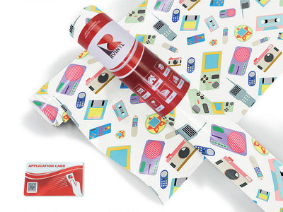 high tech retro Craft Vinyl Roll