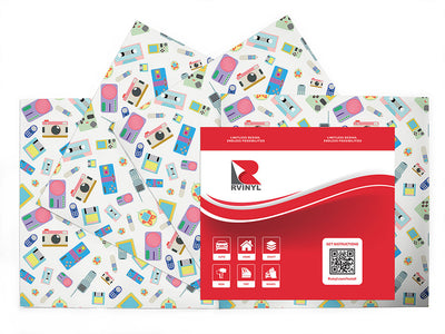 high tech retro Craft Vinyl Sheet Pack