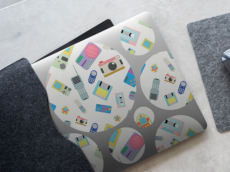 high tech retro DIY Laptop Stickers